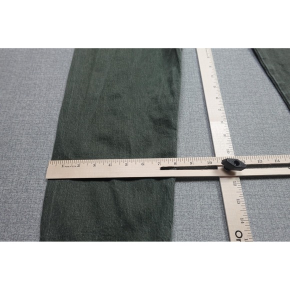 Wrangler Carpenter Jeans Mens 38x32 Green Dark Wash Denim Relaxed Straight Leg - Picture 6 of 12